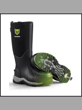 Steel Toe Rubber Work Boots Puncture Resistant Waterproof Neoprene